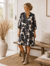 Goldie Originale feminin mønstret kjole fra Marta du Chateau