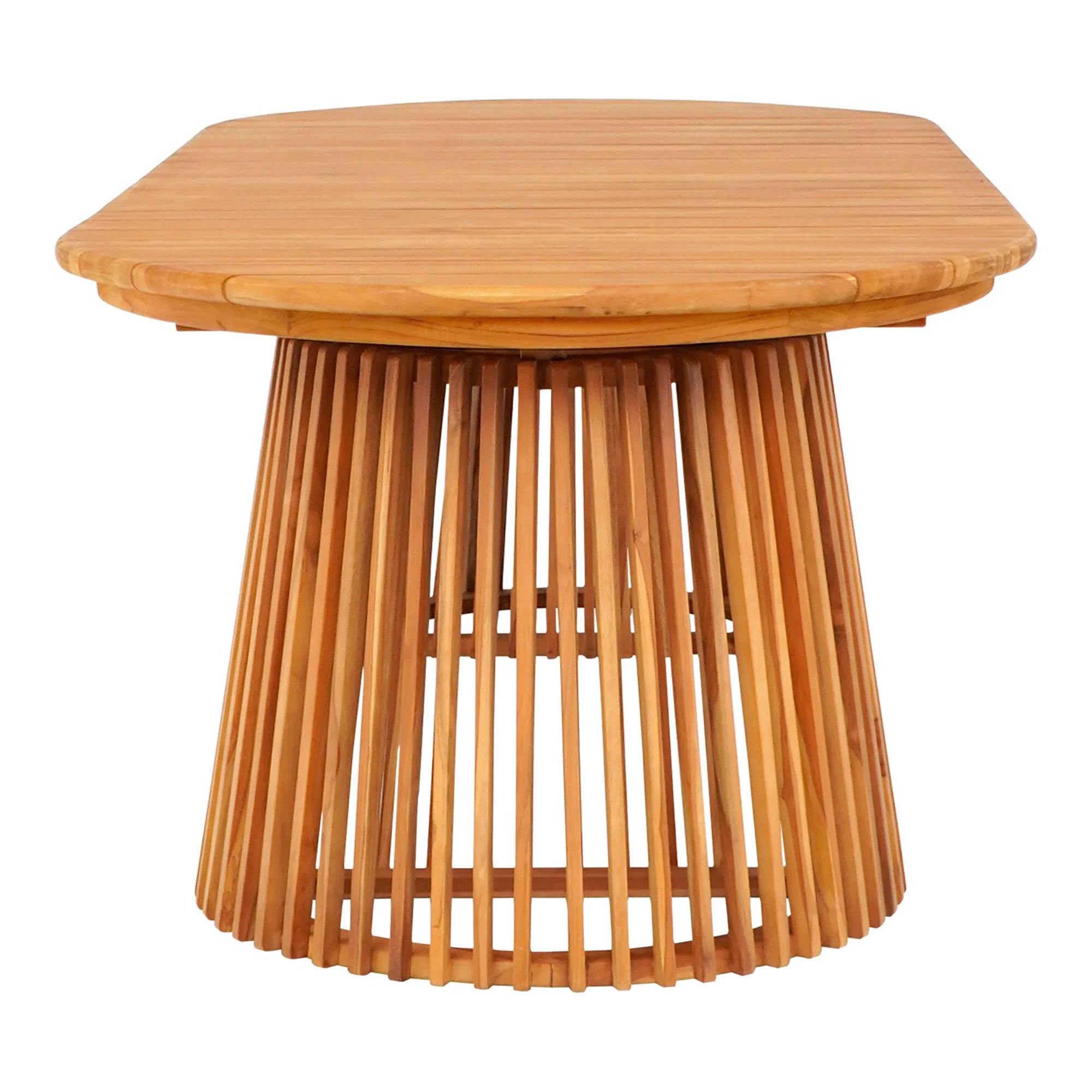 Robust spisebord i teak 90x200 cm til 6-8 personer