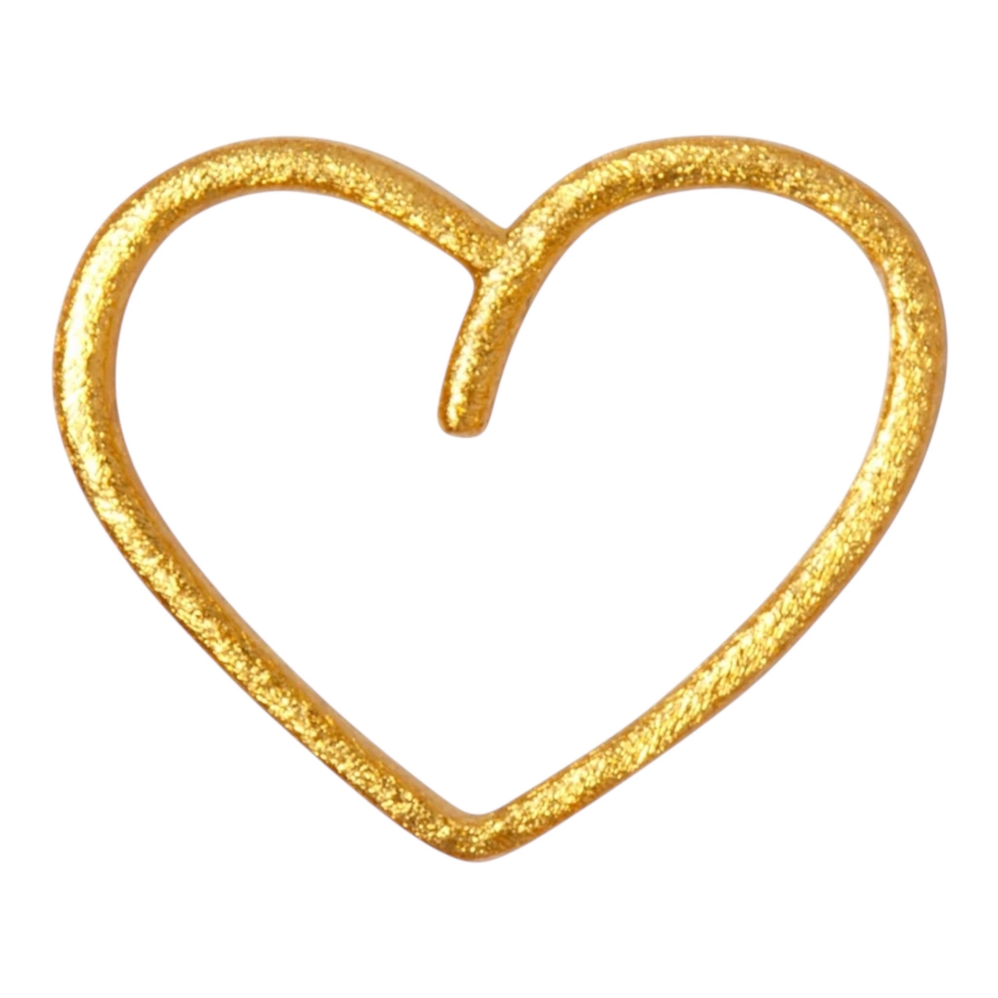 Happy Heart ørering forgyldt – 1 stk · LULU Copenhagen