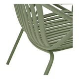 Loungesæt grøn til altan og have stilrent design