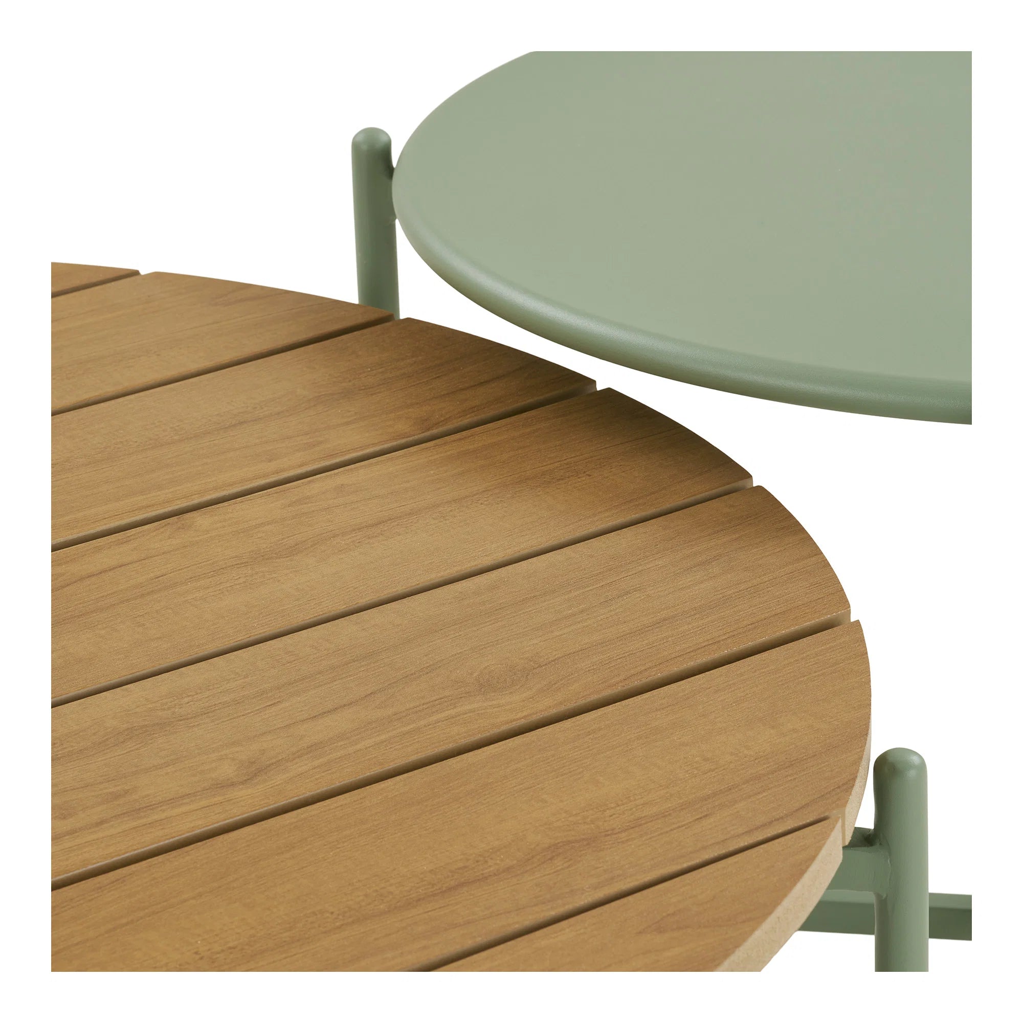 Komplet loungesæt grå grøn nordisk stil