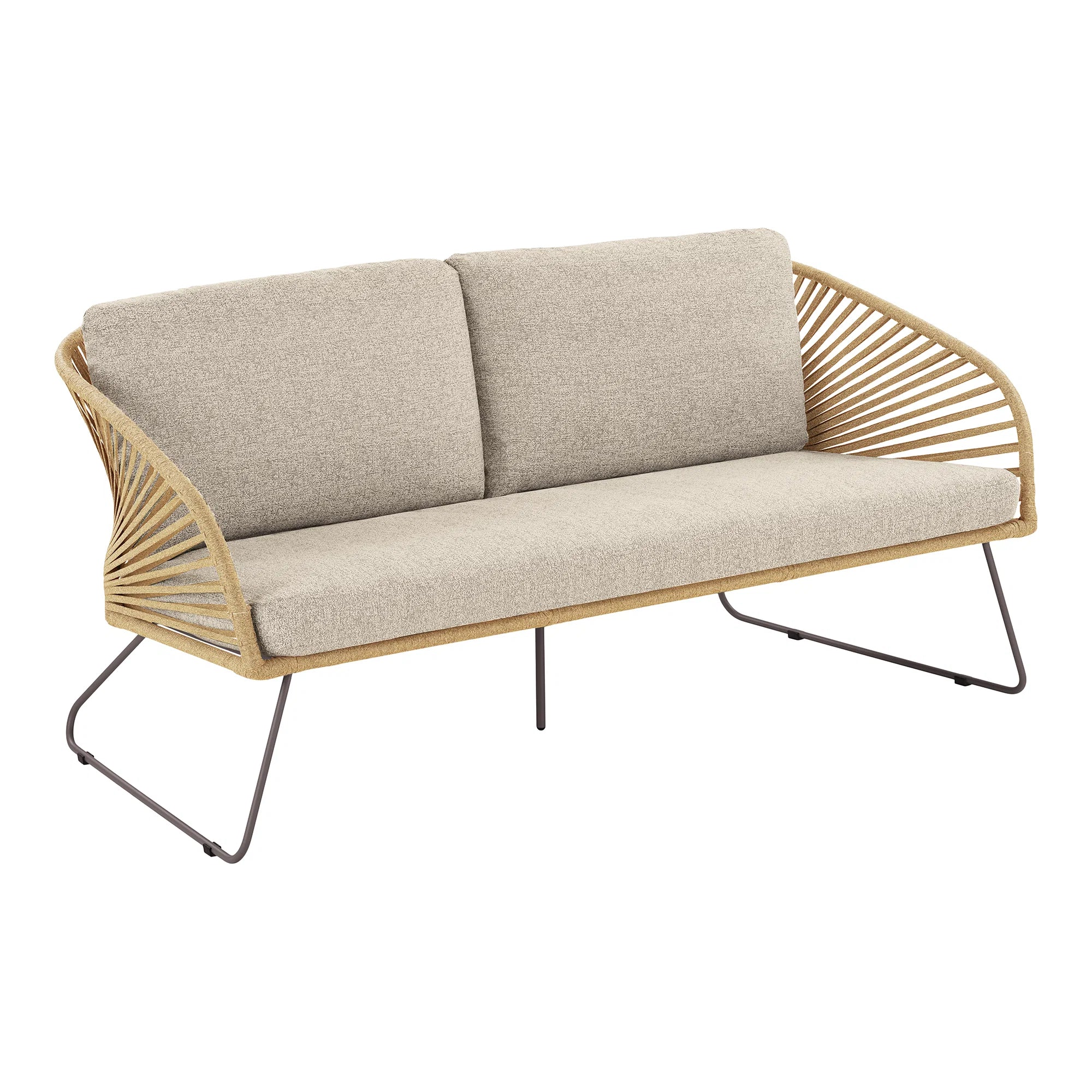 Havemøbler loungesæt beige sand moderne design