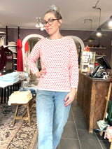 Mansted strikbluse økologisk bomuld