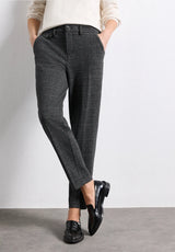 Street One Anouk Chino Check 380882 Armor Grey Melange