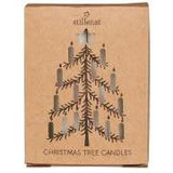 Ib Laursen hvide kertelys i juleæske – 12 stk