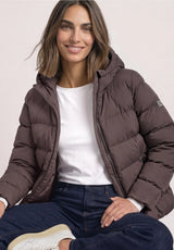 Street One Short Padded Jakke 202252 Plummy Brown