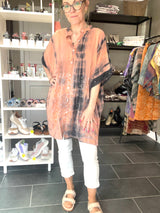 Cofur tunika i vintage sari silke
