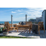 Træ loungesæt teak natur nordisk design
