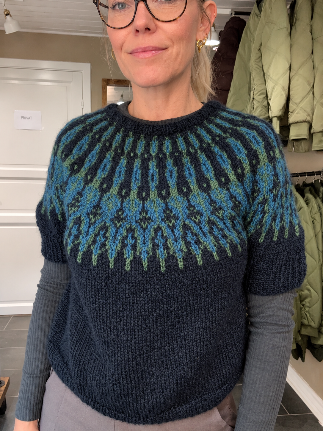 Balustrik unika kortærmet uldsweater Onesize