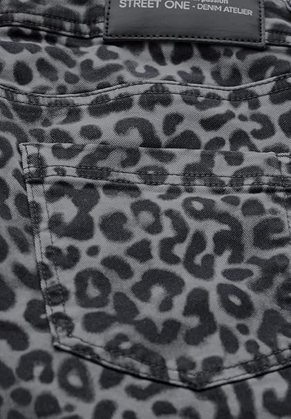 Stretch denim med løs pasform – Street One 378415 Grey Leo
