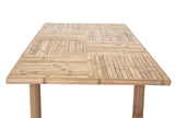 Nordisk spisebord bambus sommerligt design