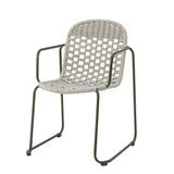 Bloomingville Calana spisebordsstol i grøn med metalstel – 56×82×61 cm