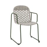 Bloomingville Calana spisebordsstol i grøn med metalstel – 56×82×61 cm