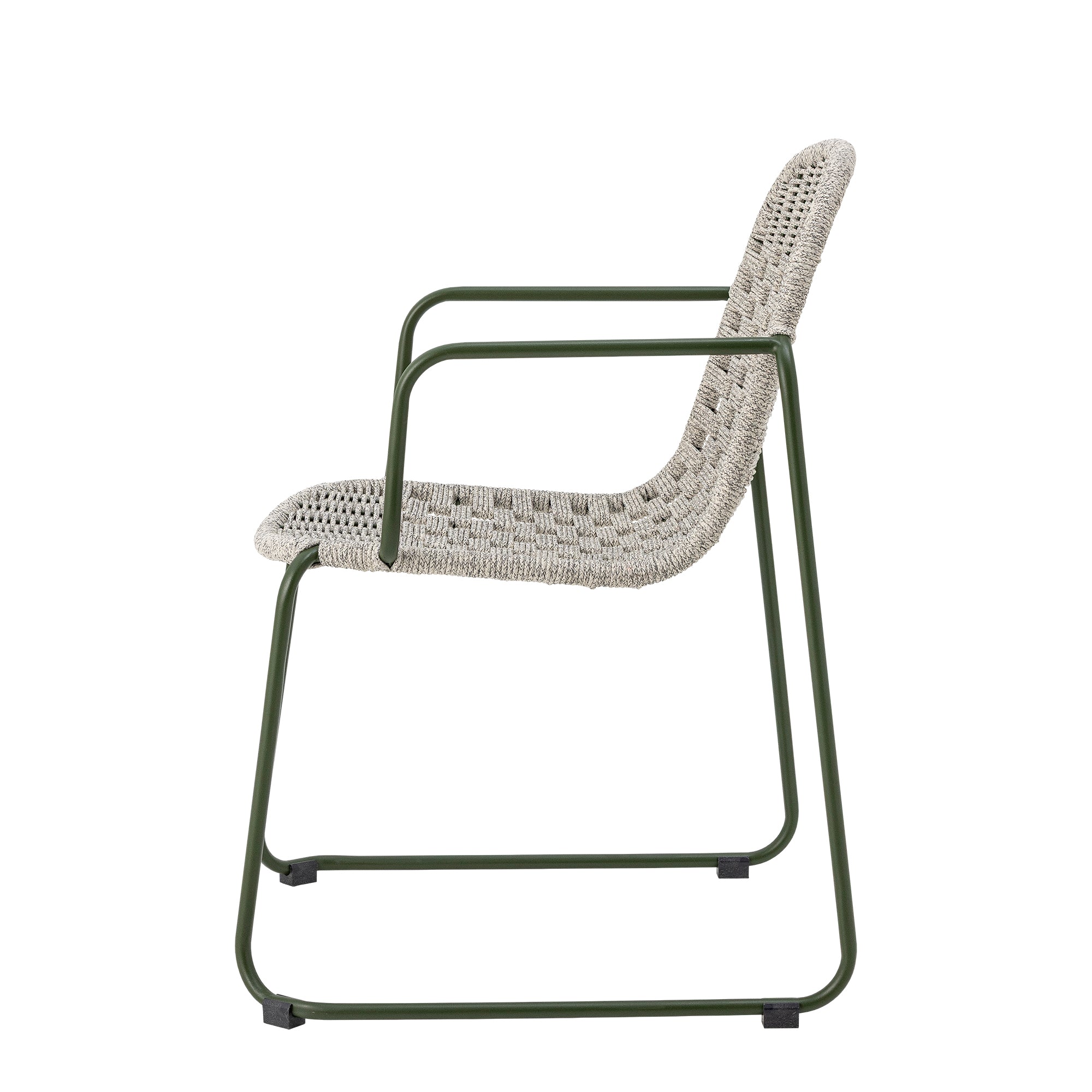 Bloomingville Calana spisebordsstol i grøn med metalstel – 56×82×61 cm