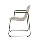 Bloomingville Calana spisebordsstol i grøn med metalstel – 56×82×61 cm