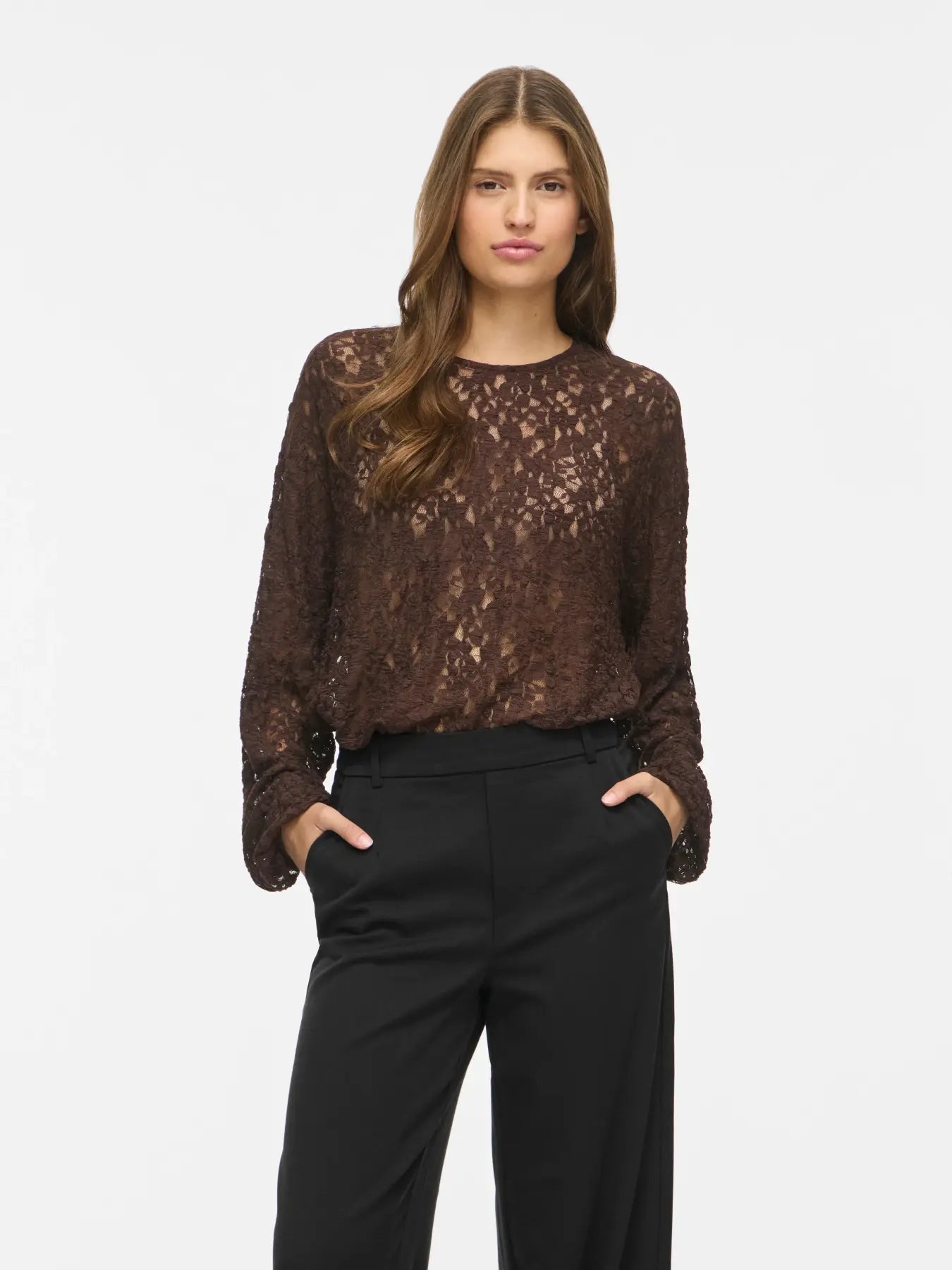 VILA VIALDEIA 14118698 Coffee Bean blondetop til dame