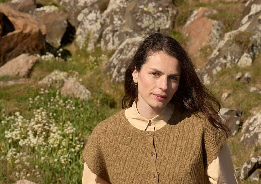 strikvest i blødt erinould fra Mansted