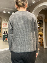 Mansted Zita Yak Strik med structure knit og melange-look
