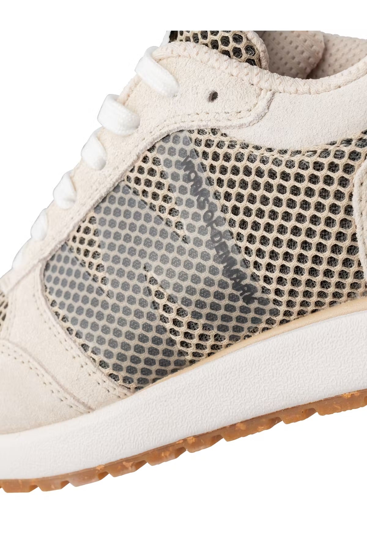 Grå WODEN damesneakers med ruskind og genanvendt mesh