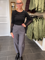 Black Colour Beverly Barrel Pant 41010 – Steel Grey