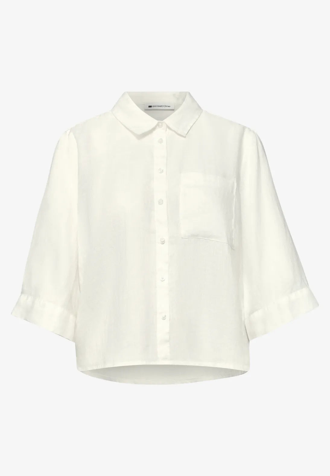 Off white skjorte med afslappet pasform