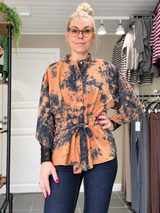 Cofur New Yorker Kimono S17 koral one-of-a-kind silkekimono S/M