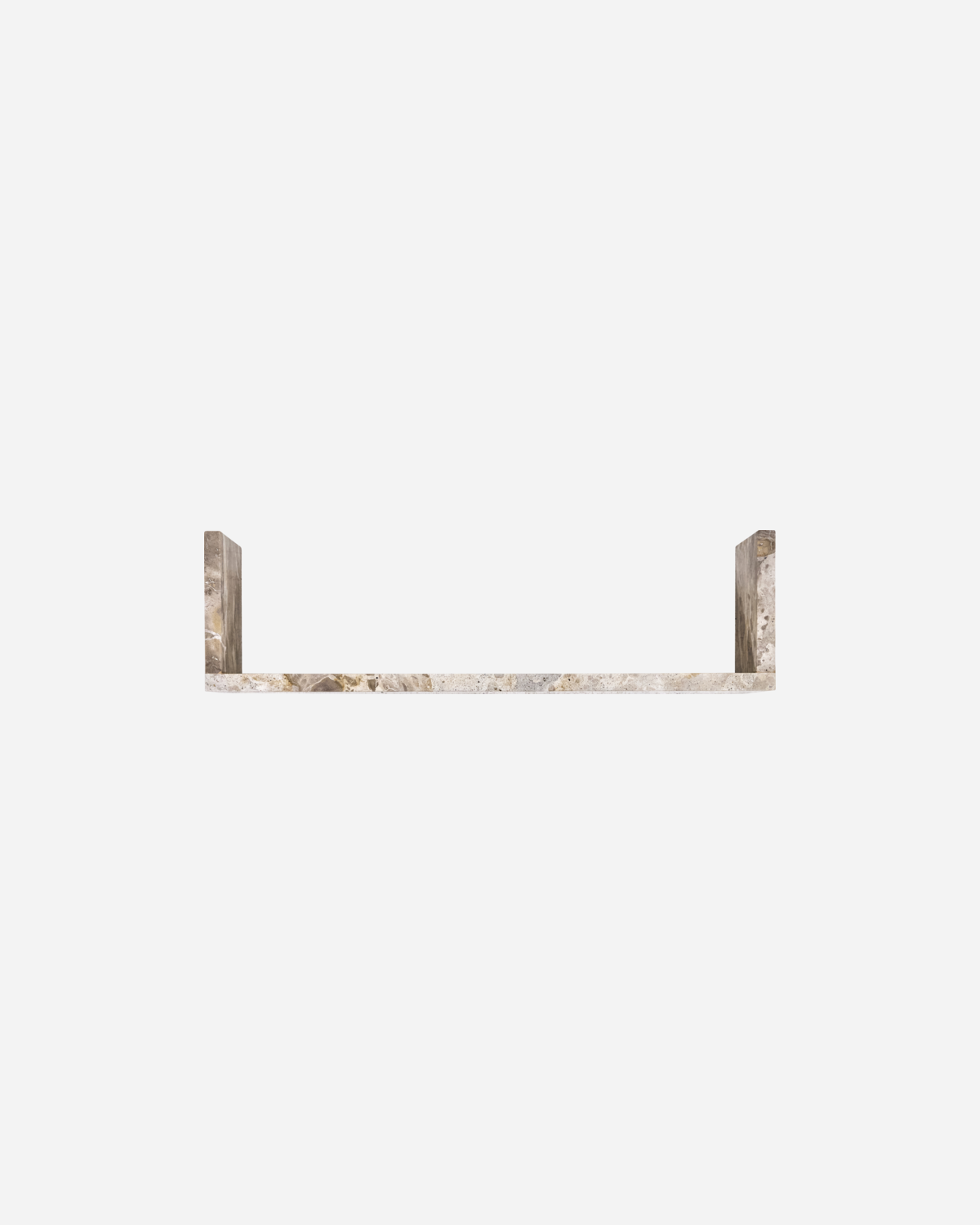 House Doctor HDMarr væghylde i beige marmor med skjulte beslag, 50×14×14 cm