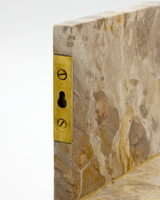 House Doctor HDMarr væghylde i beige marmor med skjulte beslag, 50×14×14 cm