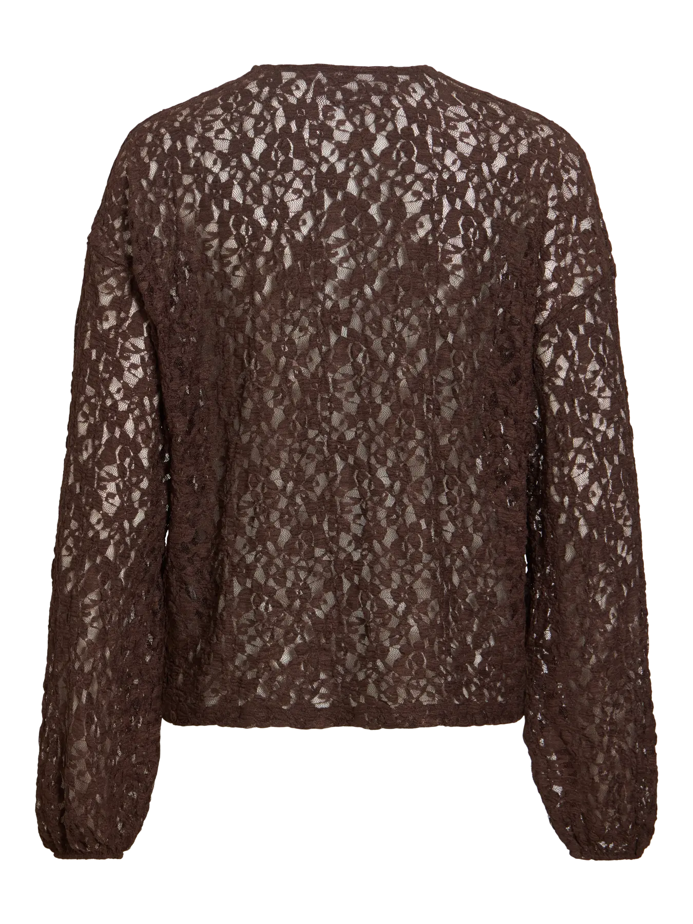 VILA VIALDEIA Coffee Bean Lace Knit top til dame