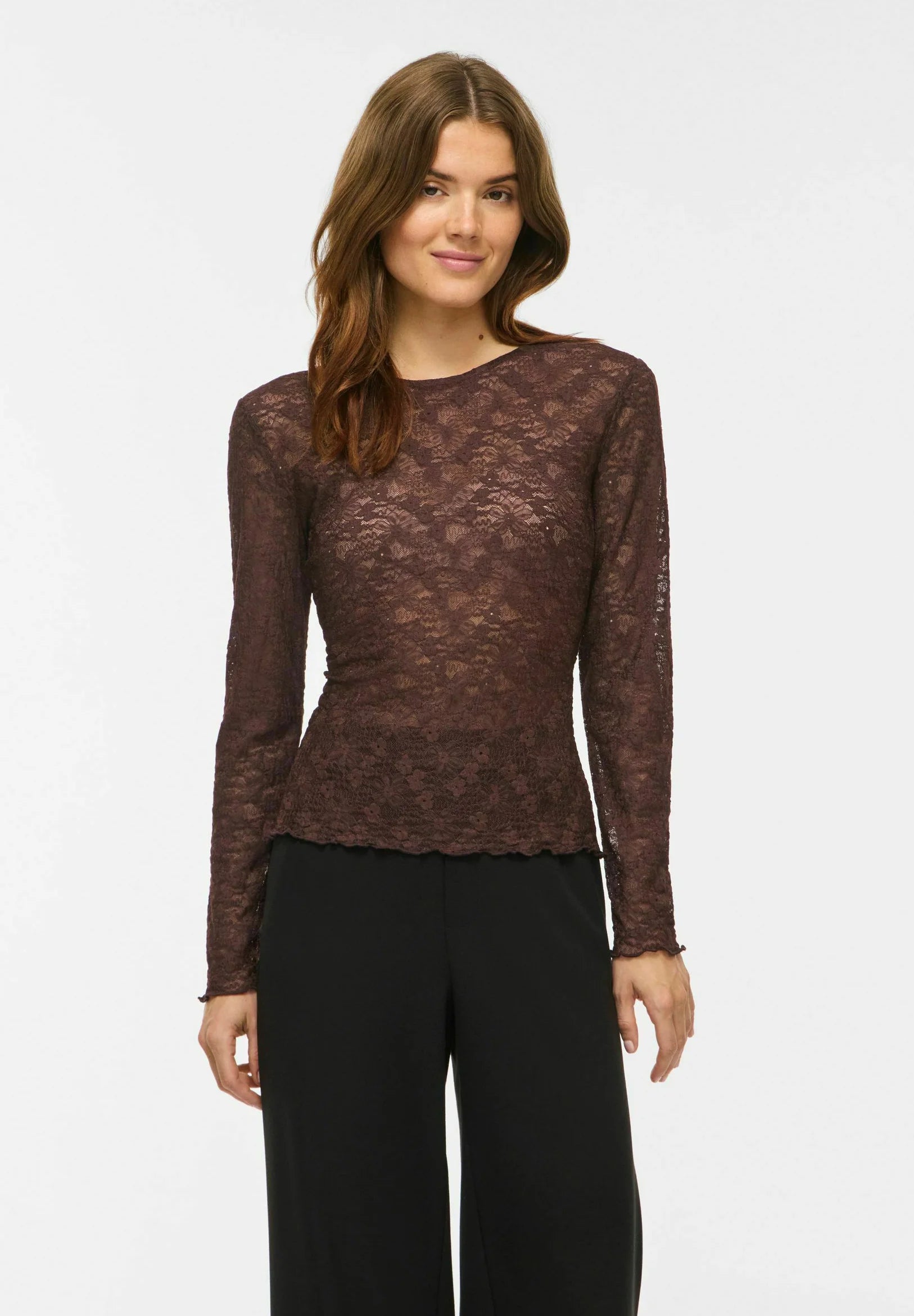 VILA VIFAY O-Neck L/S Top 14119318 Coffee Bean