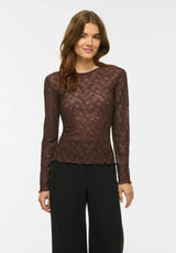 VILA VIFAY O-Neck L/S Top 14119318 Coffee Bean