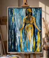 Maleri - "Azul" - Akryl på lærred