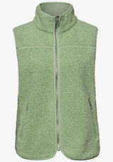 Teddy vest i Bright Pistachio fra Street One