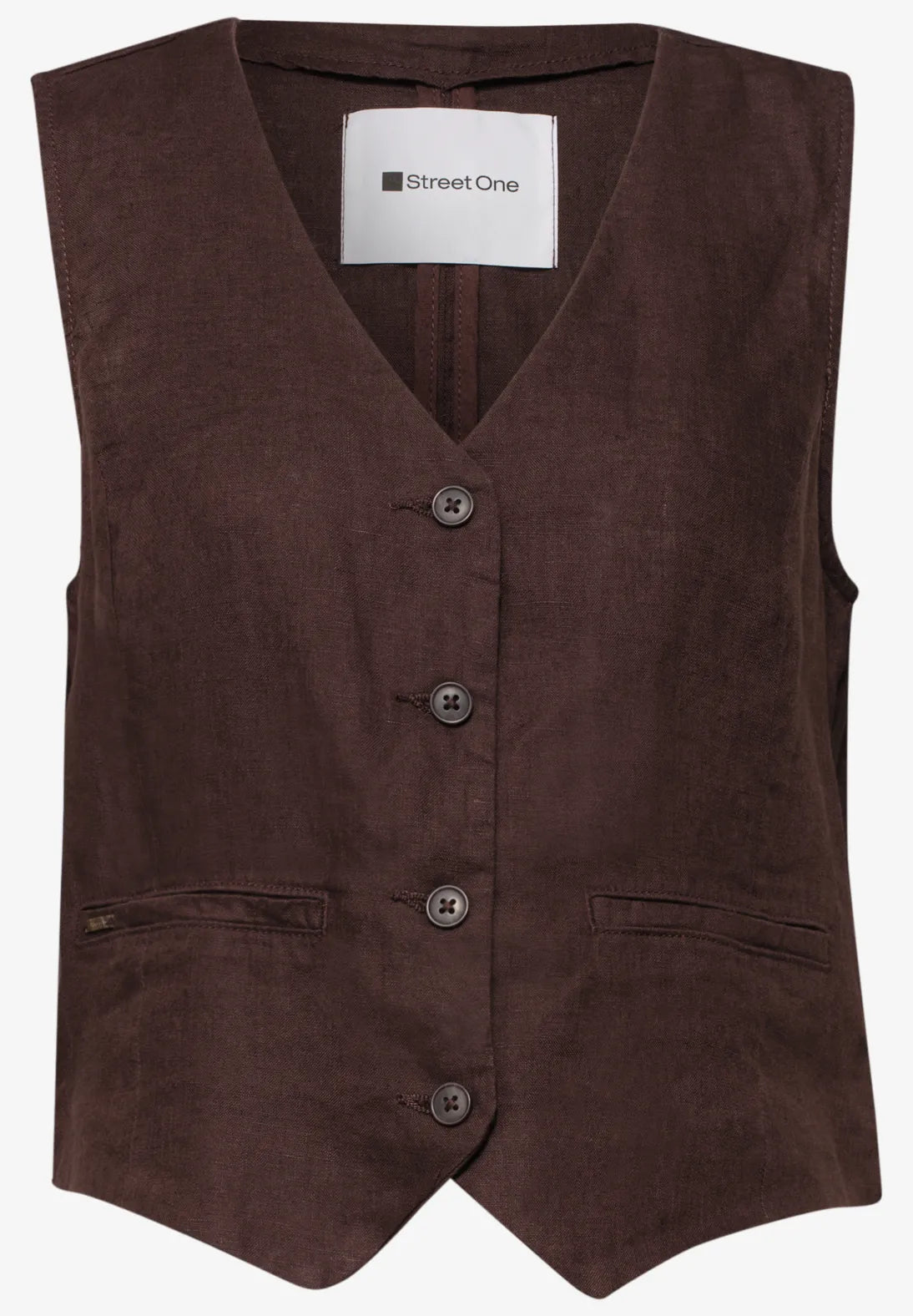 Casual vest i brun med elegant look