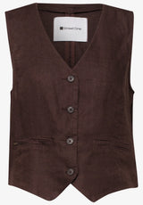 Casual vest i brun med elegant look