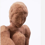 Keramik figur brun stiliseret kvinde design