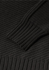 Street One 303555 seamless structure sweater i Darkest Brown med turtleneck