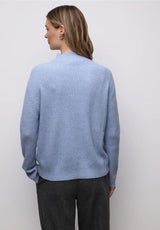 Cosy Structure Sweater fra Street One i blød bomuldsblanding med stretch