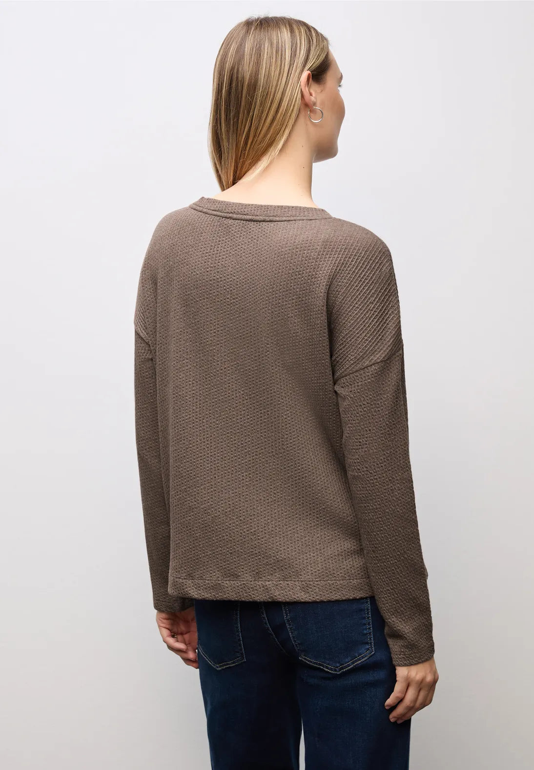 Street One Structure Shirt 324019 – Silk Brown