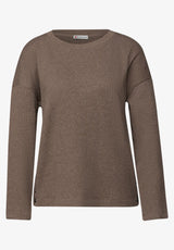 “Street One Structure Shirt 324019 – Silk Brown, forside