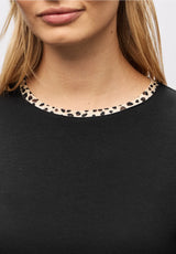 Street One – Basic Jersey Shirt w/ Print 324189 (Black)