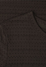 Feminin t-shirt med blonde look espresso brown Street One dame