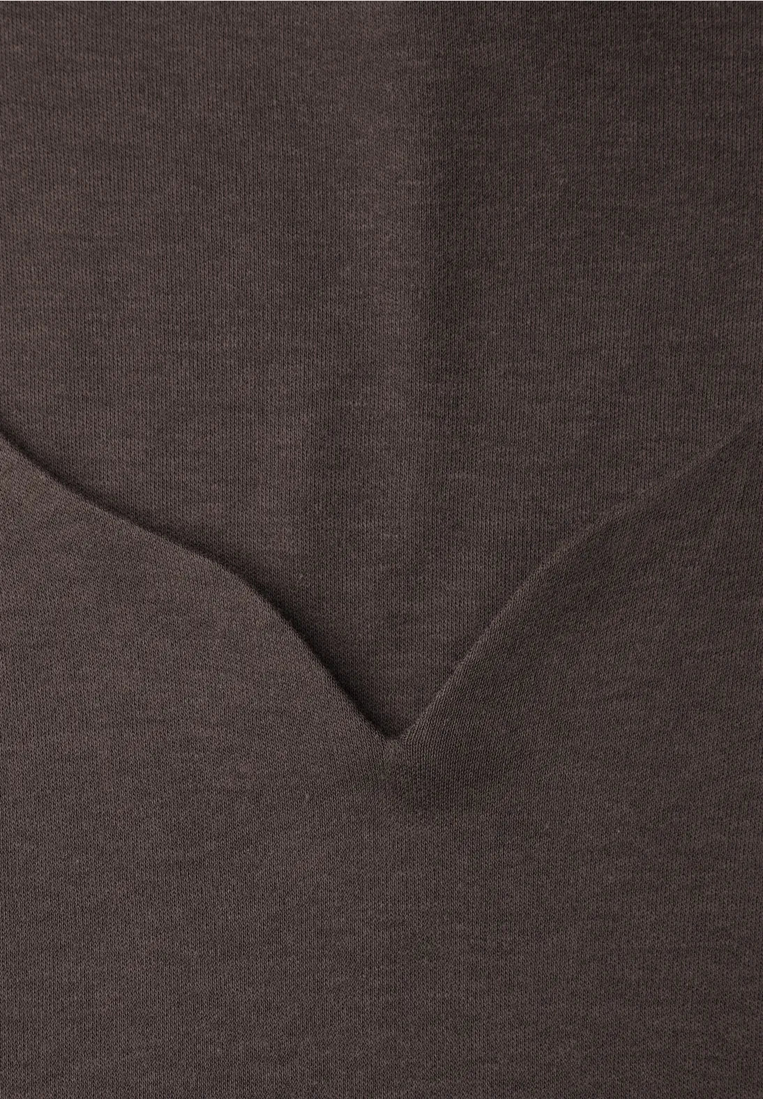 Street One Ada jerseybluse med hjerteudskæring og 3/4 ærmer i Molten Earth