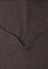 Street One Ada jerseybluse med hjerteudskæring og 3/4 ærmer i Molten Earth