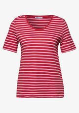 Street One jersey t-shirt i bomuld og modal