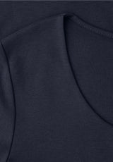 Navyblå kortærmet jerseyshirt med feminint snit fra Street One 