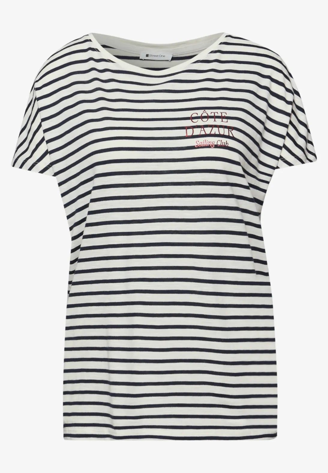 Maritim t-shirt dame fra Street One