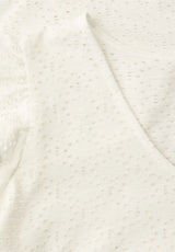 Street One lace top off white med volant feminin top dame
