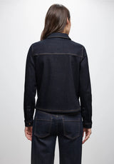 Street One Style Blouse 346057 – denimskjorte i rinse blue washed med sideslidser