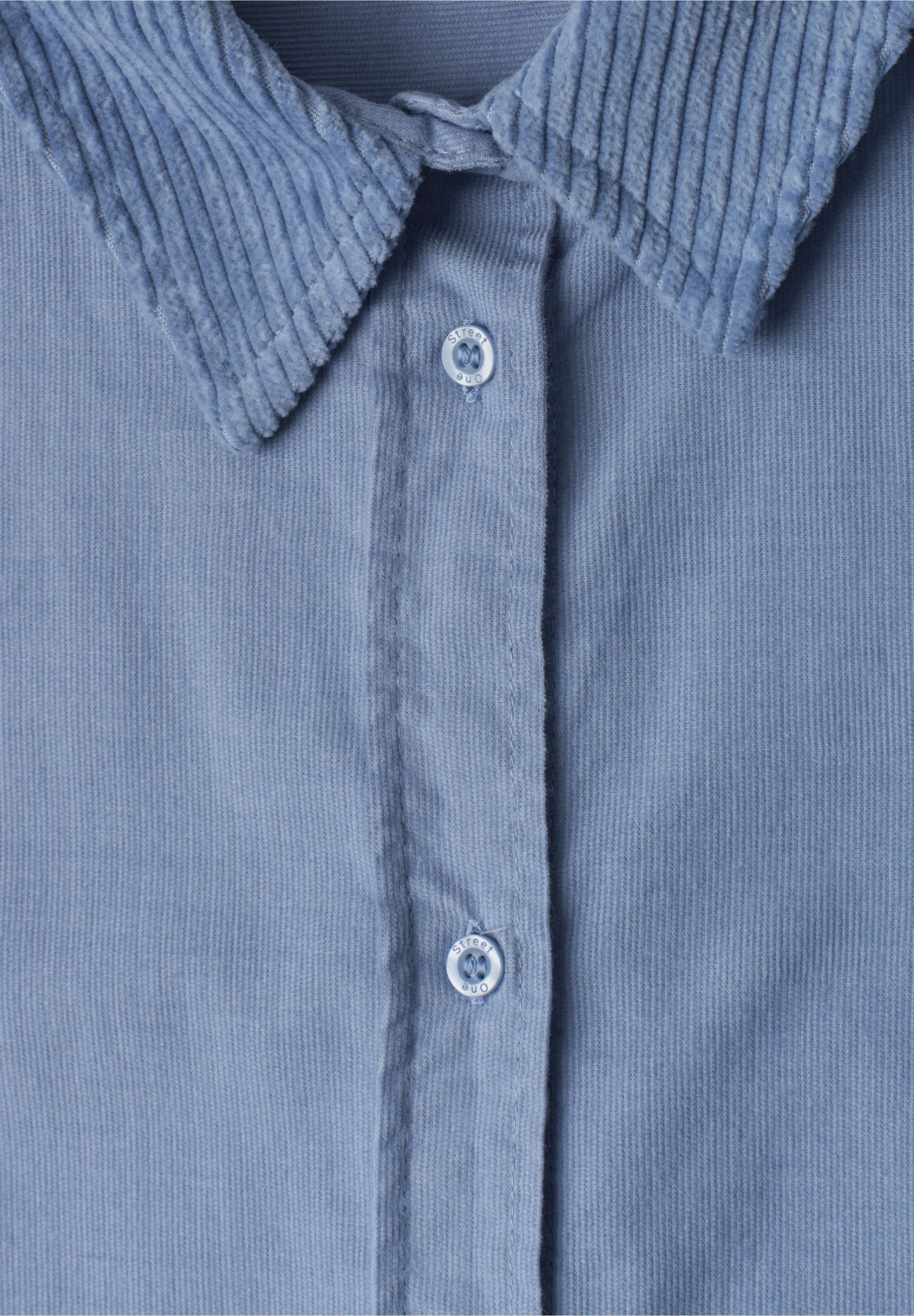 Corduroy Mix Shirtcollar 346862 til dame i Northern Blue